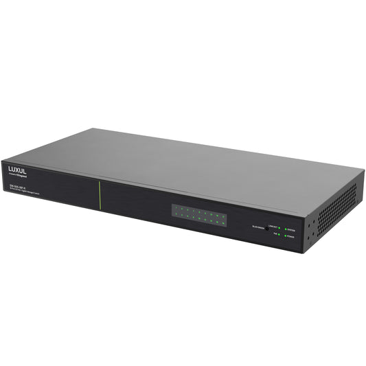SW-505-16P-R - Luxul - 16 PoE 2 Combo RJ45SFP Ports 1Gb L2L3 Managed Switch US Power Cord