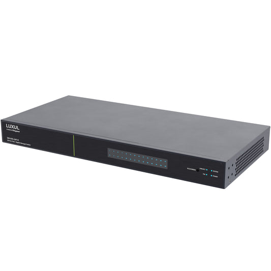 SW-615-24P-R - Luxul - 24 PoE 4 10G SFP Ports 1Gb L2L3 Managed Switch US Power Cord