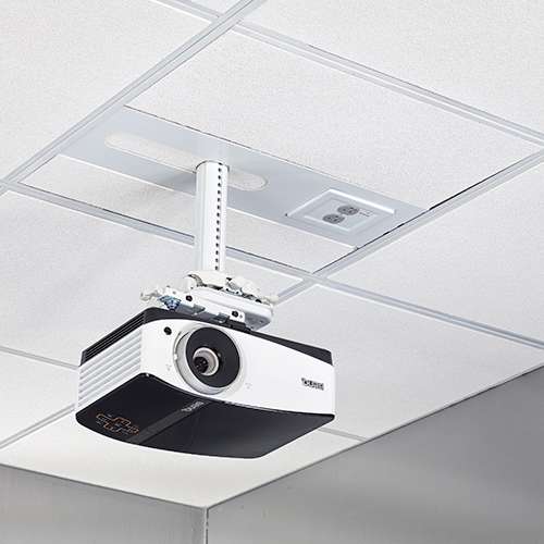 Suspended Ceiling Projector System with 2-Gang Filter & Surge - SYSAUWP2