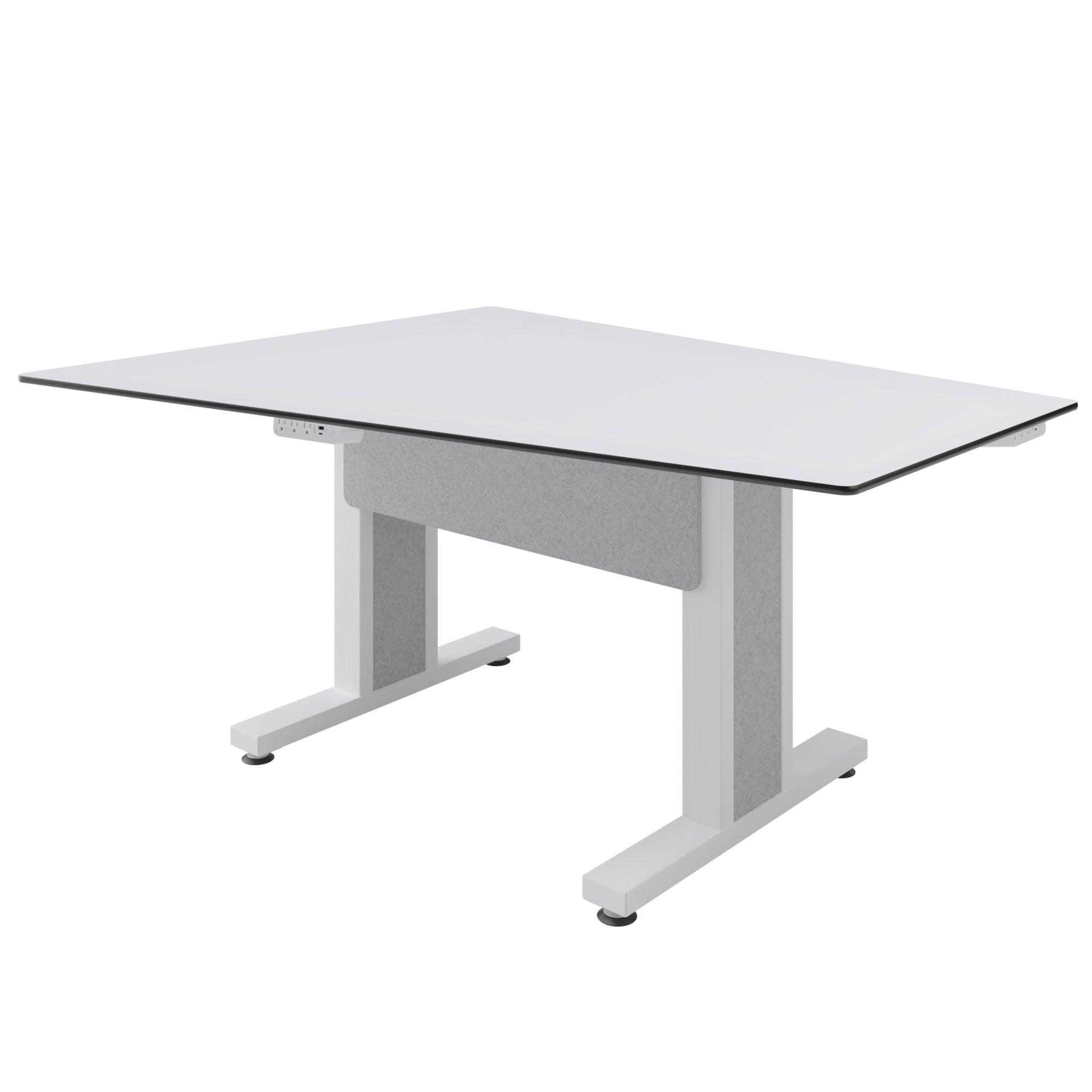 TBL-ANG-3P-SH-WW - Middle Atlantic - Forum 3 Person Angle Table 30 Seated Height Light Finish