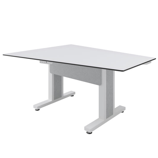 TBL-ANG-3P-SH-WW - Middle Atlantic - Forum 3 Person Angle Table 30 Seated Height Light Finish