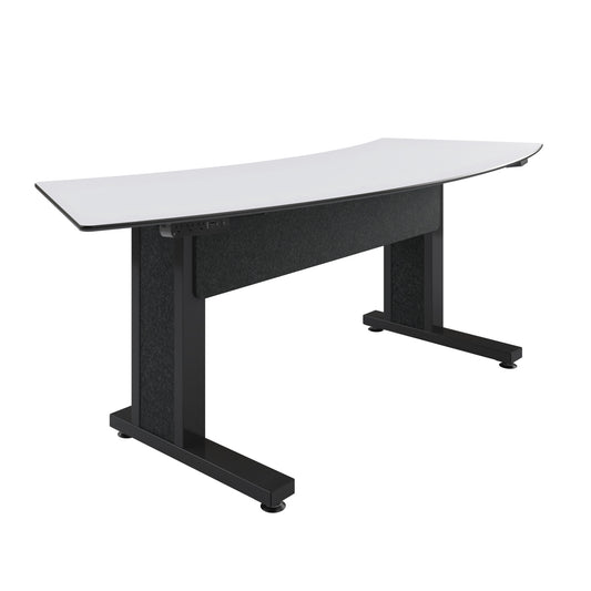 TBL-ARC-3P-SH-WB - Middle Atlantic - Forum 3 Person Arc Table 30 Seated Height Dark Finish