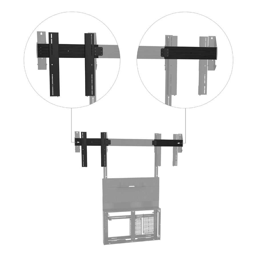 Forum™ Floor Support Large Dual Accessory for 55" to 75" Displays
