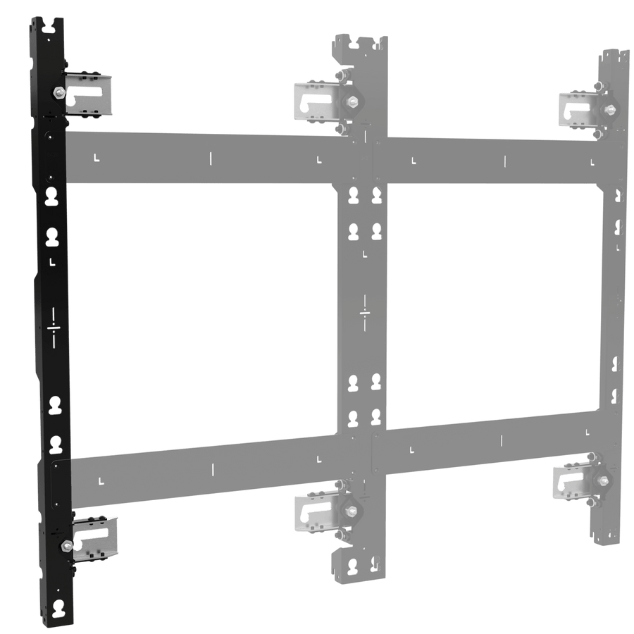 TiLED™ Left dvLED Wall Mount for SHARP NEC E Series, 3 Displays Tall