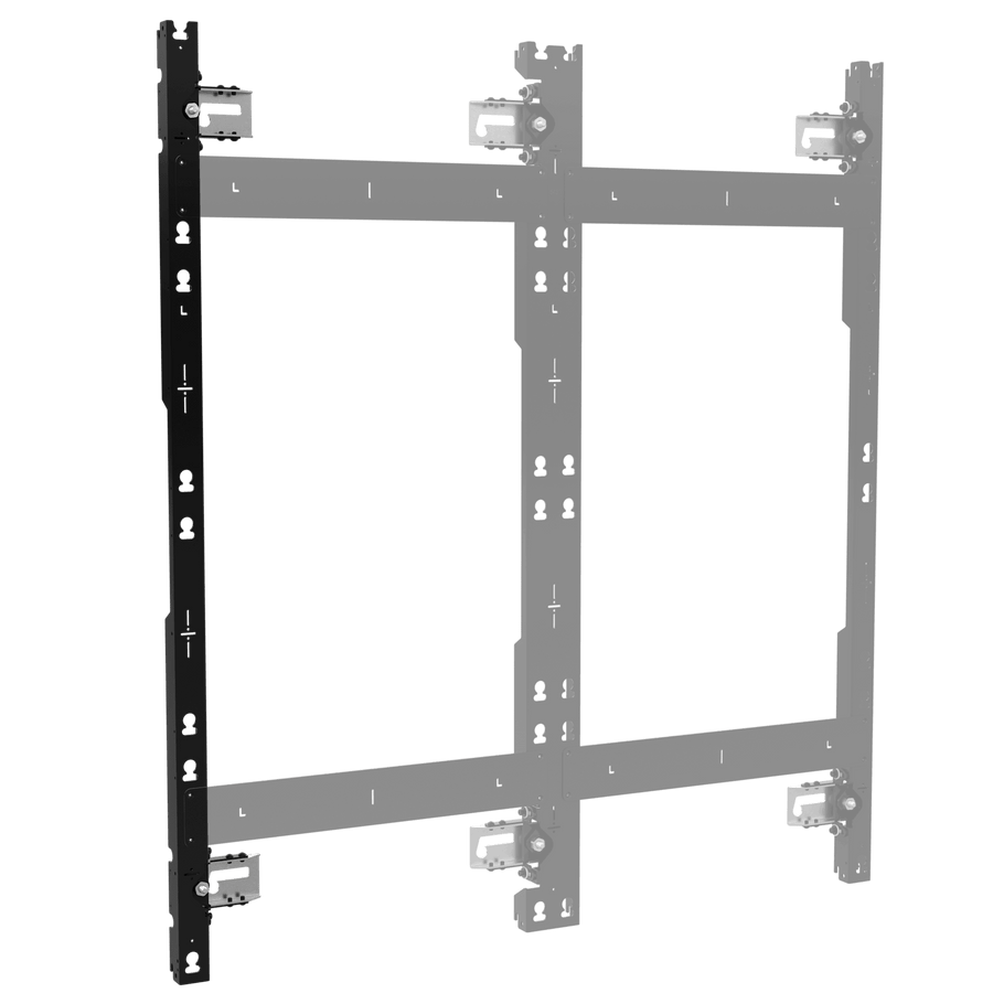 TiLED™ Left dvLED Wall Mount for SHARP NEC E Series, 4 Displays Tall