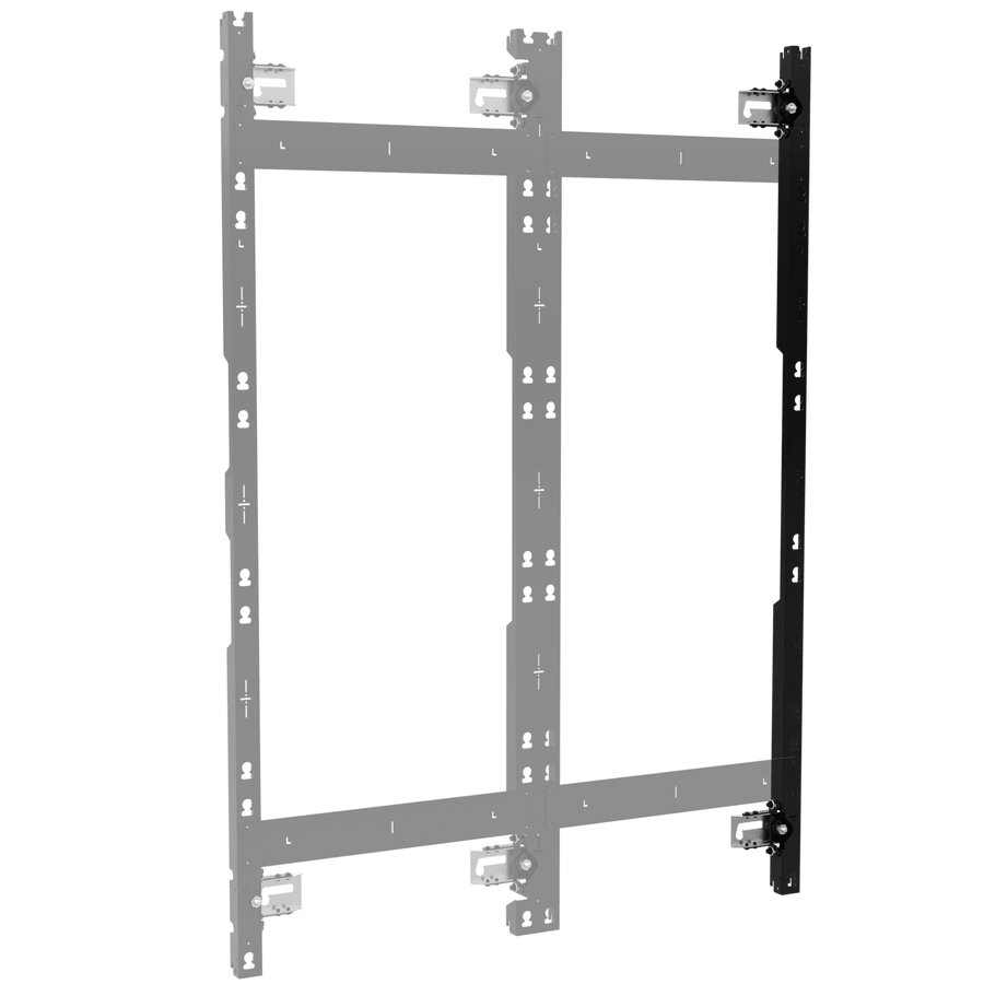 TiLED™ Right dvLED Wall Mount for SHARP NEC E Series, 5 Displays Tall