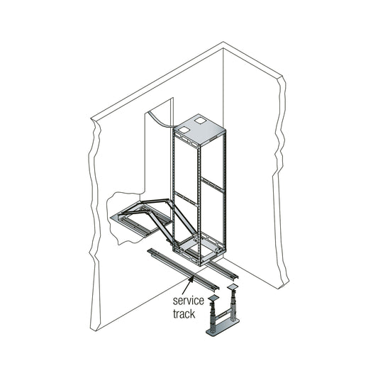 TRACKL - Middle Atlantic - AXS Service Stand 23 Inches High