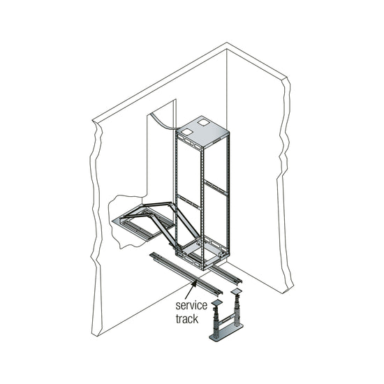 TRACKL - Middle Atlantic - AXS Service Stand 23 Inches High