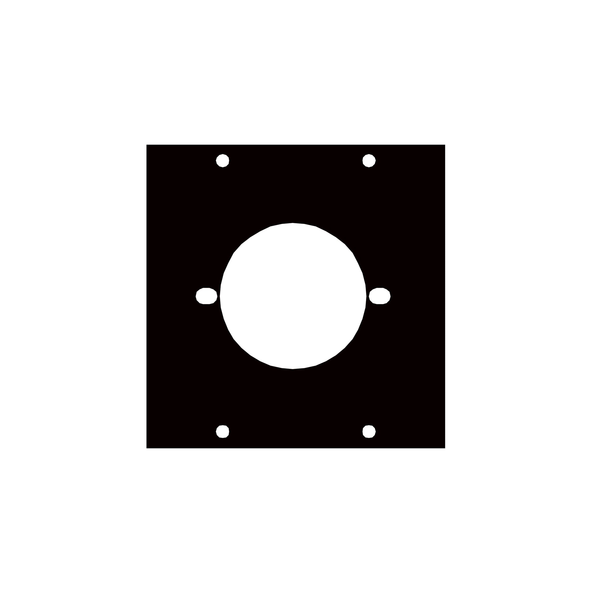 TW2B - Middle Atlantic - UCP Module with 2 Bolt Twistlock Punchout