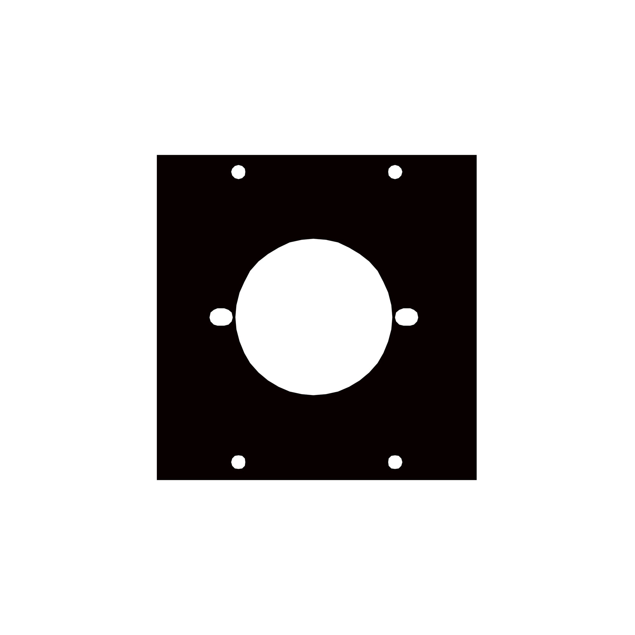 TW2B - Middle Atlantic - UCP Module with 2 Bolt Twistlock Punchout