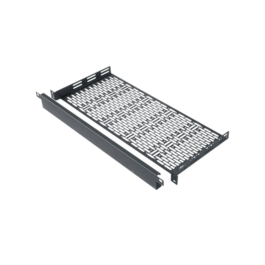 1 RU UFA Rackshelf, 8 Inches Deep with 1 RU Faceplate