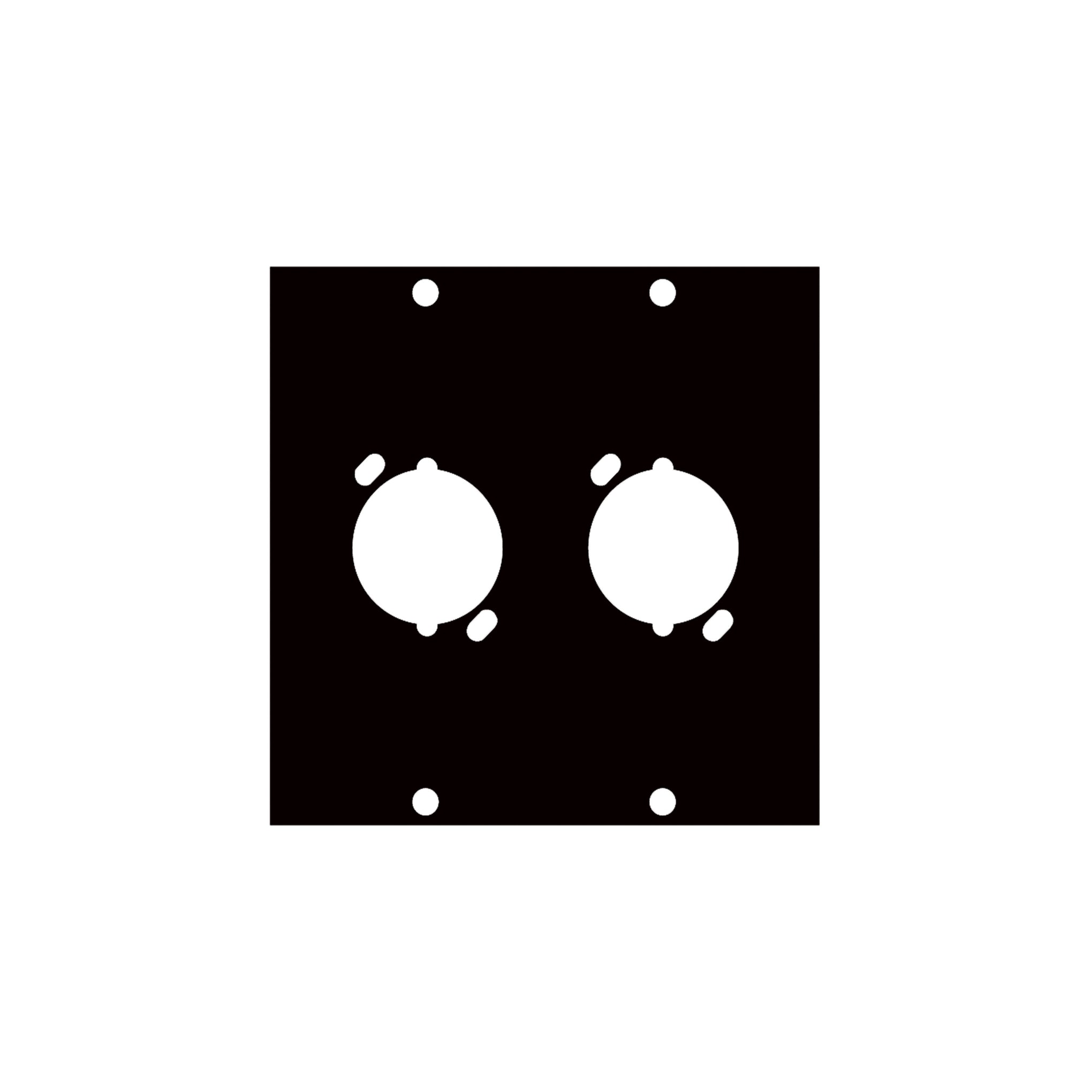 UNIV2 - Middle Atlantic - UCP Module with Two XLR Female Punchouts