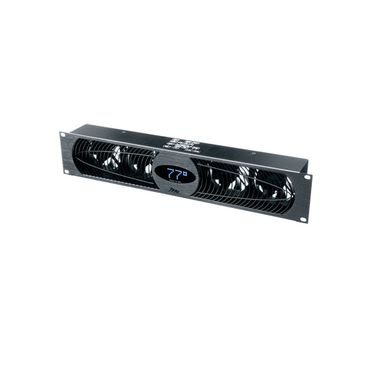 UQFP-4DRA - Middle Atlantic - 100 CFM Fan Panel with Display 27dB Anodized