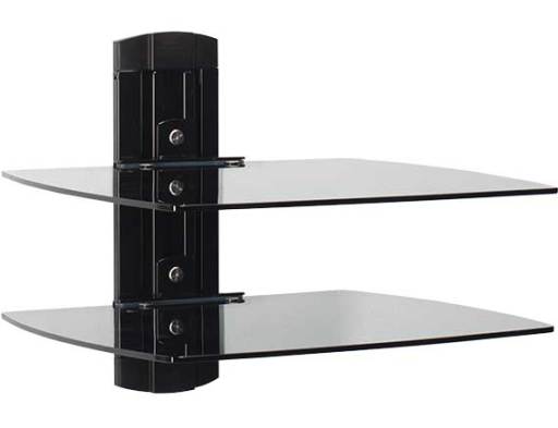 VF3012-B1 - Sanus - OnWall Component Shelving Singlecolumn AV component system with two shelves