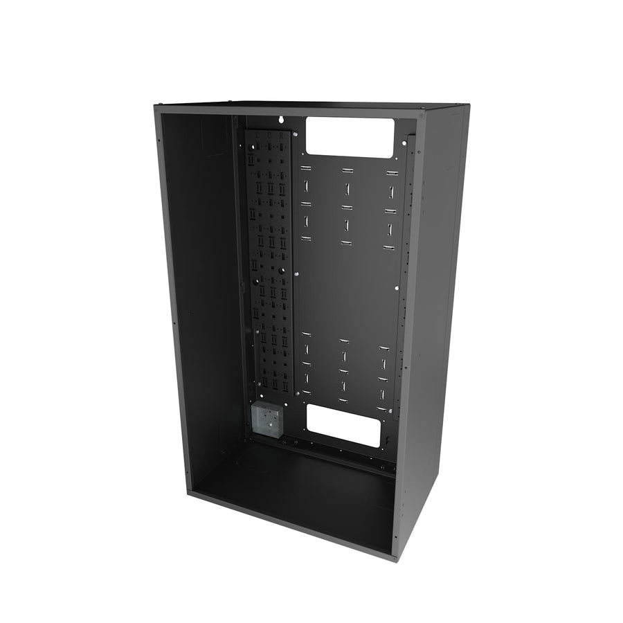 VWM Series Back Pan for Solid Door, 42" High x 10" Deep - Black