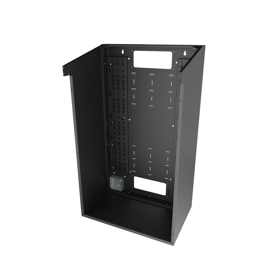 VWM Series Back Pan for Split Door, 42" High x 16" Deep - Black