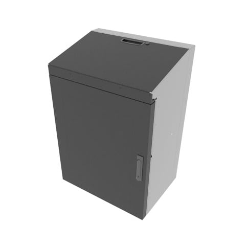 VWM Door with Solid Access Fits 42" High x 16" Deep - Black