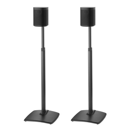 WSSA2-B1 - Sanus - Adjustable Height Wireless Speaker Stands designed for SONOS ONE Play1 and Play3