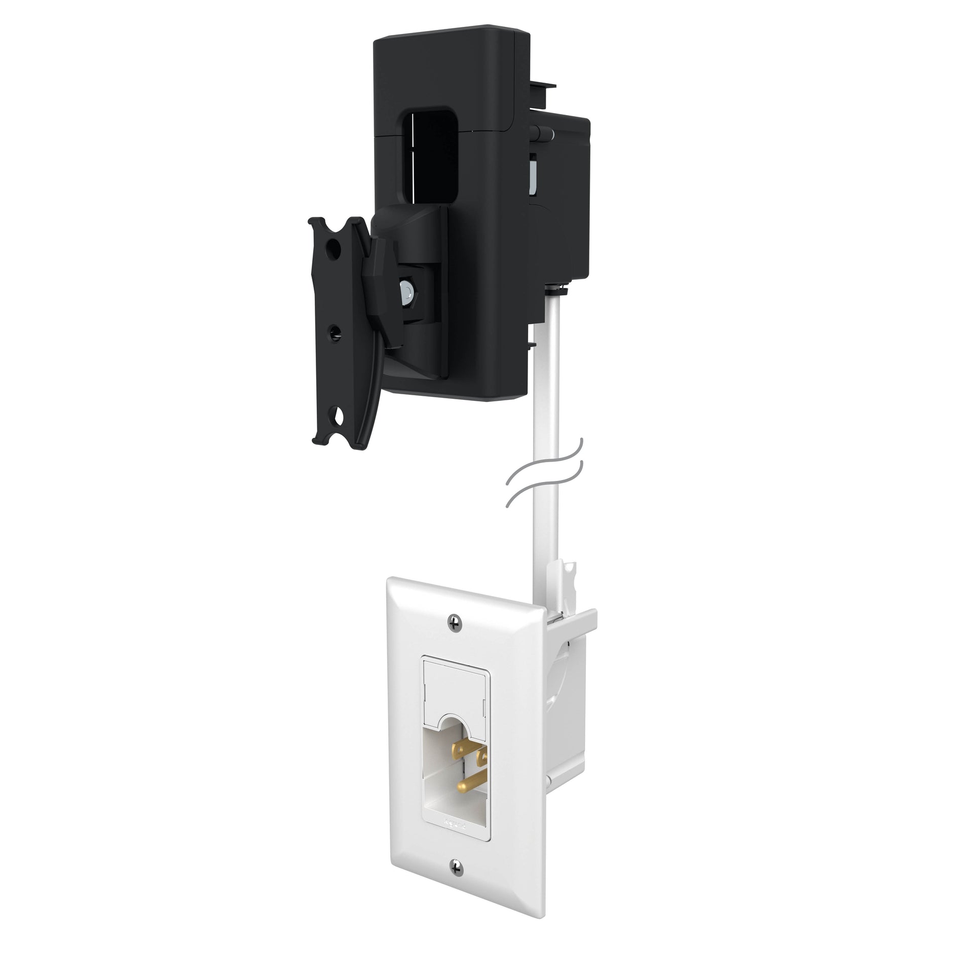 WSWM3IWP-B1 - Sanus - SANUS Tilt Swivel Speaker Wall Mount Power Kit