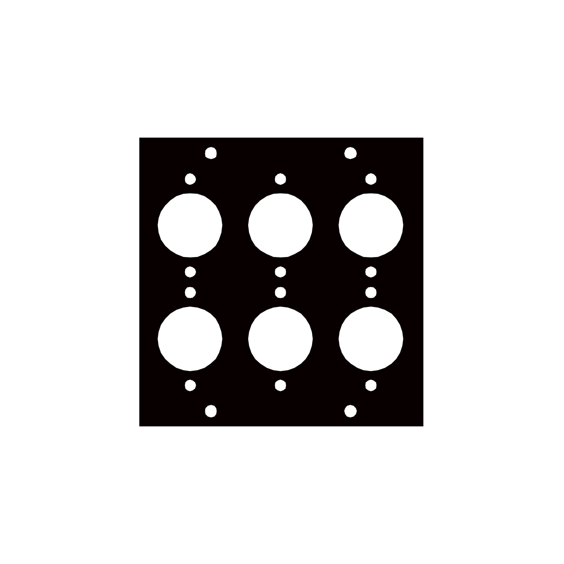 XLRM6 - Middle Atlantic - UCP Module with XLR Male Punchouts