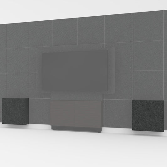 FM-FW-ADAWP-24CHG - Middle Atlantic - Forum ADACompliant Wall Tiles in Charcoal Gray