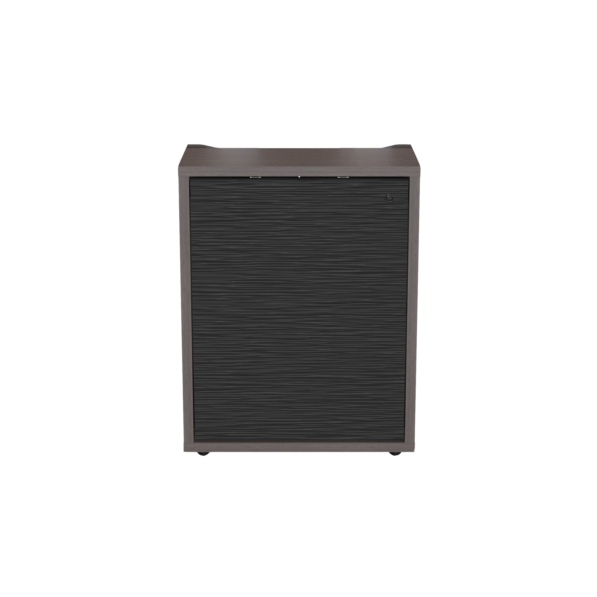 C3K1D1HA3D4ZPLBK - Middle Atlantic - C3 Series HPL Woodkit 1 Bay 32 Inches High Asian Night with Black Metalwave Doors