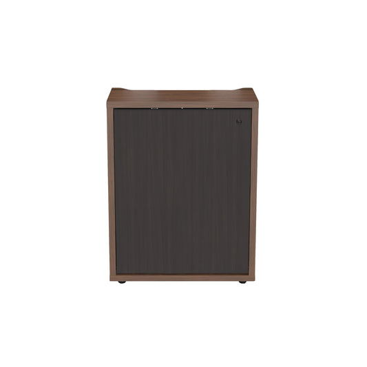 C3K1D1HB9A6ZPLBK - Middle Atlantic - C3 Series HPL Woodkit 1 Bay 32 Inches High Montana Walnut with Blackened Legno Doors