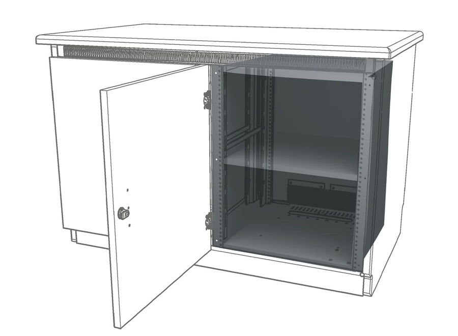 C5 Credenza Shelf System, 22 Inches Deep