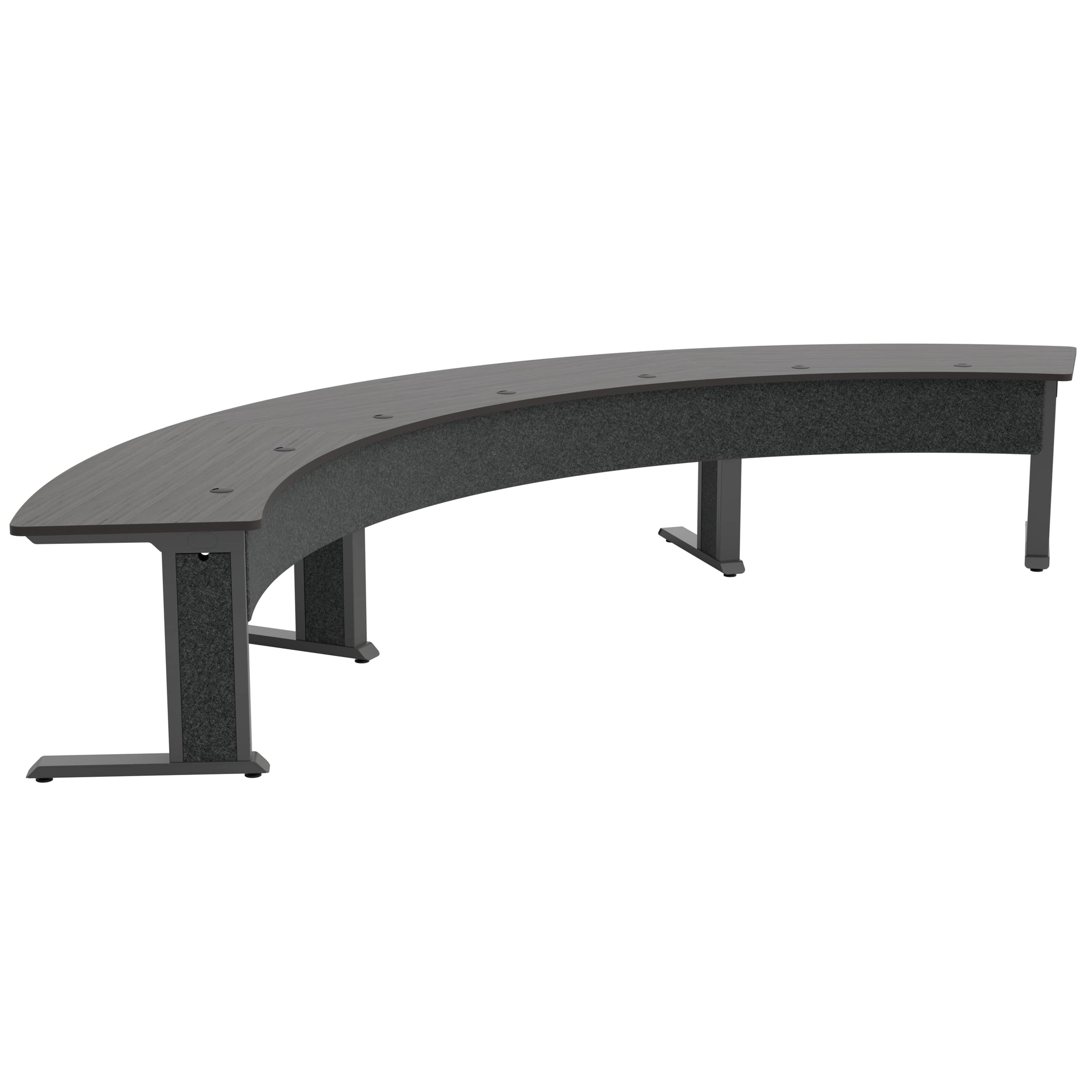 FM-TAR-1846430-A3G - Middle Atlantic - Forum Arc Table for up to 7 People 30 Seated Height Dark Finish