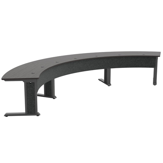 FM-TAR-1846430-A3G - Middle Atlantic - Forum Arc Table for up to 7 People 30 Seated Height Dark Finish