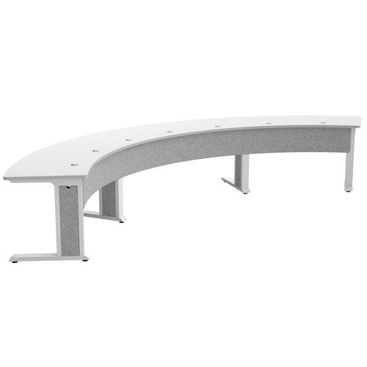 FM-TAR-1846430-D8W - Middle Atlantic - Forum Arc Table for up to 7 People 30 Seated Height Light Finish
