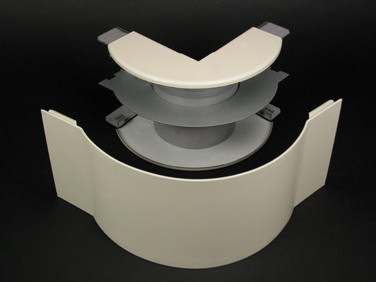 G4018FO 4000 Radiused Full Capacity External Elbow Fitting in Gray