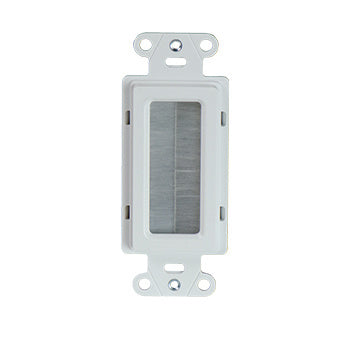 Cable Access Wall Plate in White