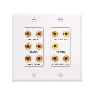 5.1 Home Theater Outlet Straps in White