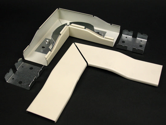 2411FO-FW 2400 Radiused Flat Elbow Fitting in Fog White