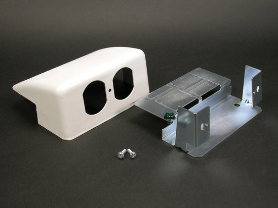 V24DWND 2400 Downward Duplex Device Bracket Fitting in Ivory