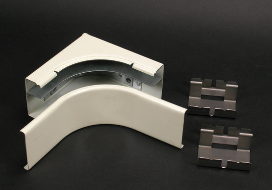 V2417DFO 2400D Divided Radiused Internal Elbow Fitting in Ivory