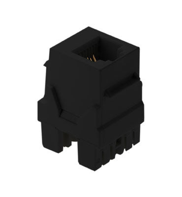 6P6C Keystone Connector in Black