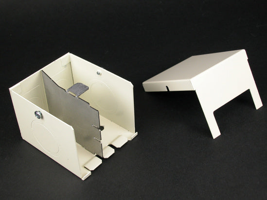 2410D-FW 2400D Divided Entrance End Fitting in Fog White