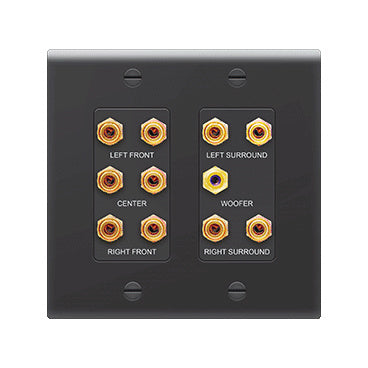 5.1 Home Theater Outlet Straps in Black