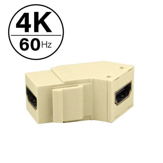 4k HDMI Keystone Insert in Light Almond