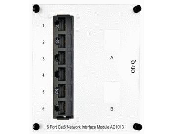 6-Port Cat6 Network Interface Module
