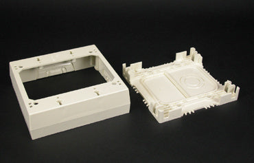 2347-2 Two Gang Device Box Fitting in Ivory