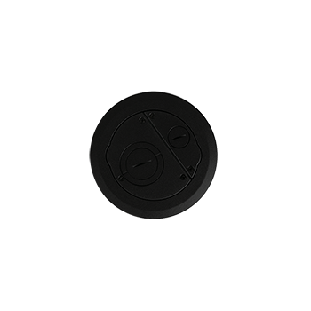 6CFFTCBK 6AT Furniture Feed Evolution™ Poke Thru Surface Style Cover in Black