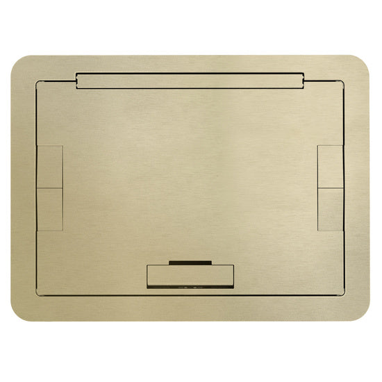 Evolution™ EFB6810 Flush Style Cover with Solid Lid in Satin Brass