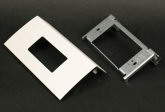 DS4047R-BK Single Channel Decorator Device Plate Fitting in Black