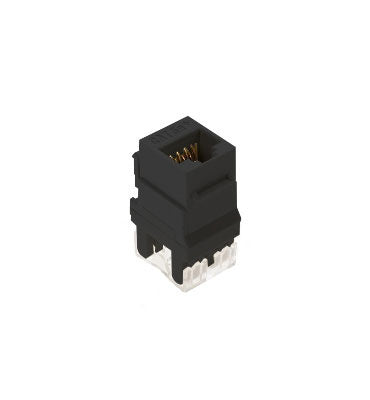 Cat5e RJ45 Keystone Connector in Black