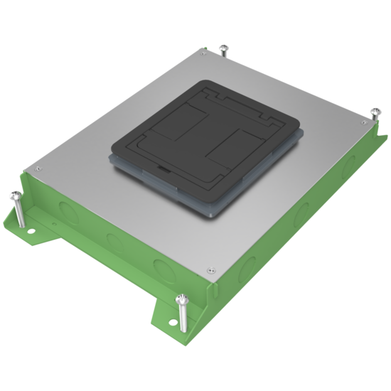 RFBA4R25OG RFBA Four Gang Shallow Floor Box - On Grade