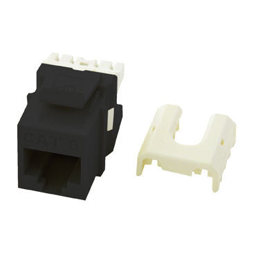 Cat6 QuickConnect RJ45 Keystone Insert in Black