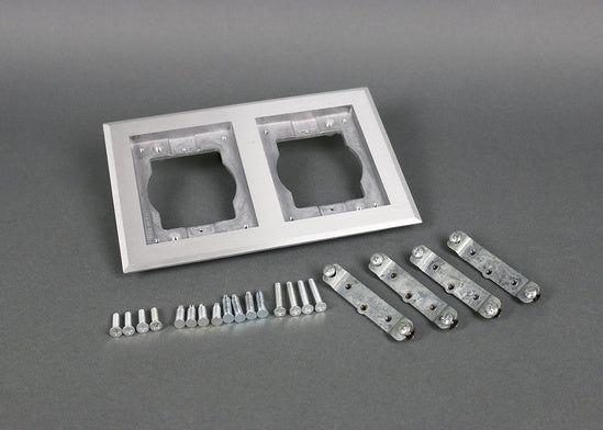 828TCAL Omnibox® Two Gang Rectangular Aluminum Carpet and Tile Flange